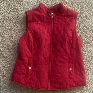 Croft & Barrow Red Quilted Vest